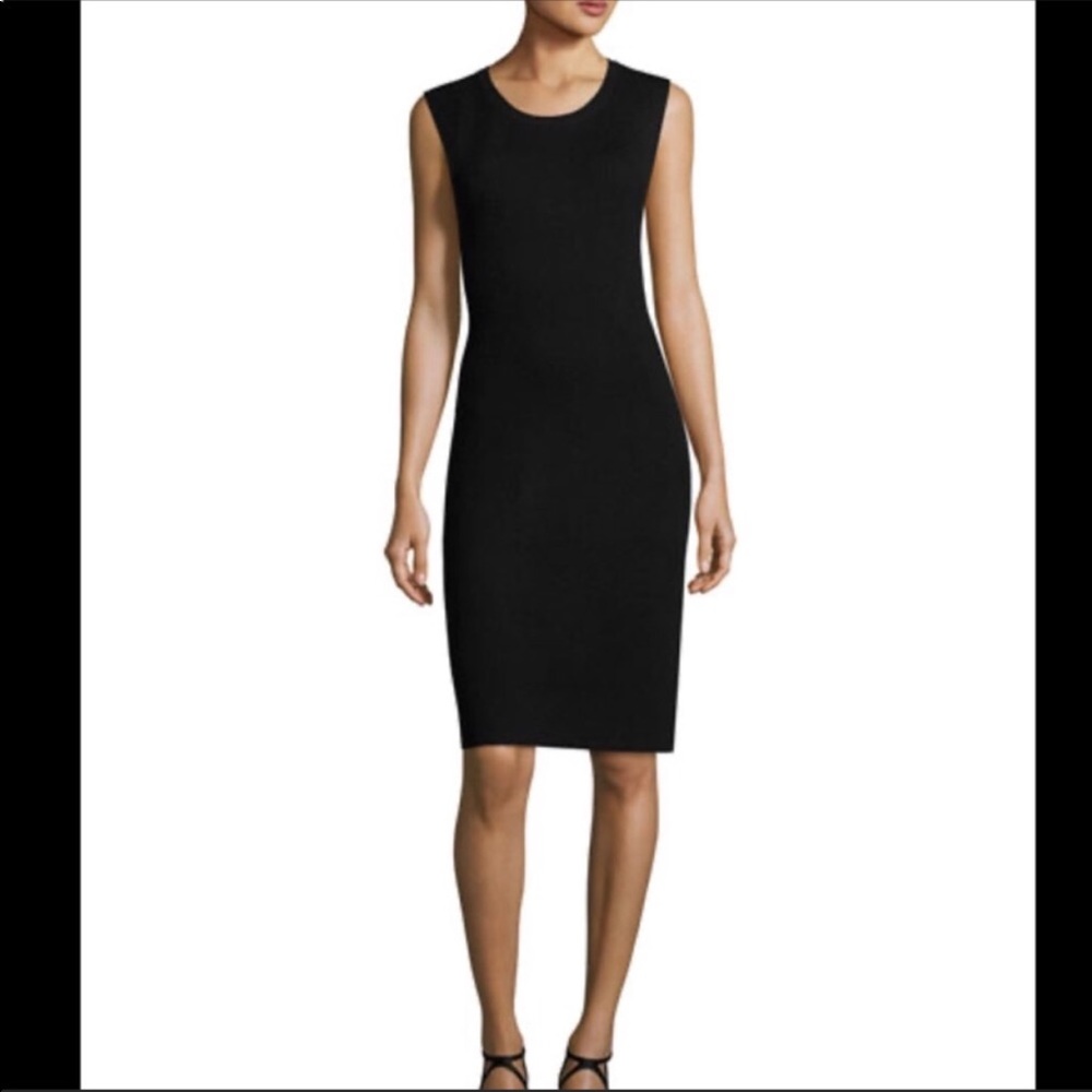 Vince Ribbed Knit Cocktail Dress